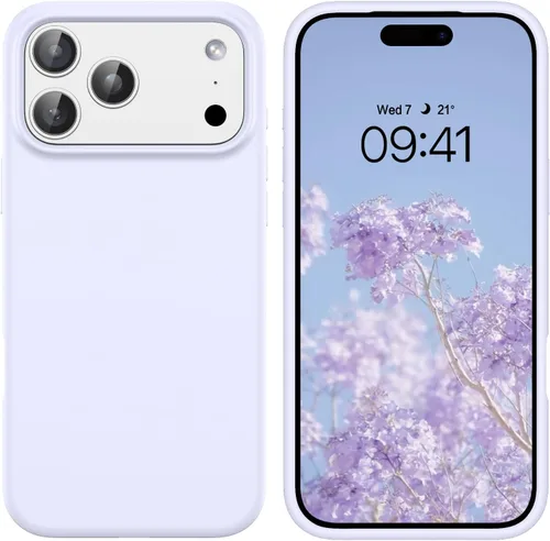 Miniatura 200 de GUAGUA Funda compatible con iPhone 17 Pro Max de 6.9 pulgadas, silicona líquida, goma de gel suave, delgada, forro de microfibra delgada