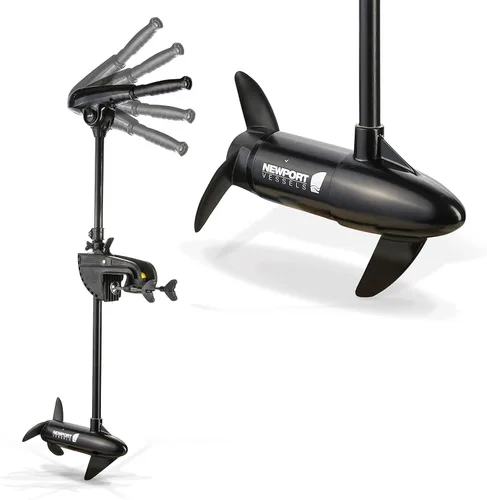 Miniatura 11 de Newport X-Series Motor de Curricán Eléctrico de 55lb de Empuje Montado en Espejo de Popa para Agua Salada con Indicador de Batería LED (Eje de 36")
