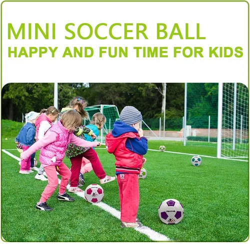 Miniatura 5 de Wisdom Leaves Mini pelota de fútbol para niños/niños pequeños, pelotas de fútbol de tamaño 1.5, pelota de juguete para juegos en interiores y Rosa