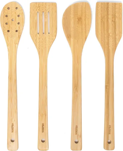 Miniatura 5 de Norpro Cuchara puntiaguda de bambú de 12 pulgadas, natural