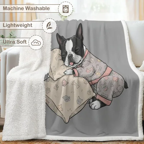 Miniatura 89 de Autumn Teddy Dog Patchwork Sherpa Blanket Fall Cozy Throw Blanket Cute Puppy Quilt Style Warm Soft Blanket for Couch Sofa Bedroom Decor 50x60 Inches