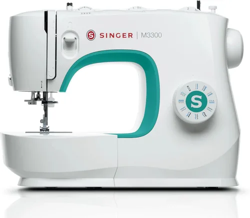 SINGER M3300 - Máquina de coser ligera y portátil con 97 aplicaciones de puntada, luz LED y ojal de 1 paso | Usada para reparación y costura