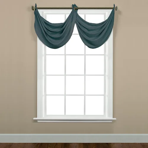 Miniatura 7 de SKL Home Sutton Cenefa para ventana, 18 x 38 pulgadas, Burdeos