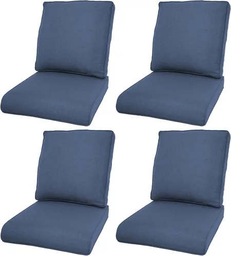 Miniatura 41 de Rilyson Cojines de patio para muebles de exterior, 22 x 24 pulgadas, respaldo alto y asiento profundo, cojín de exterior para sillas de patio, sofá