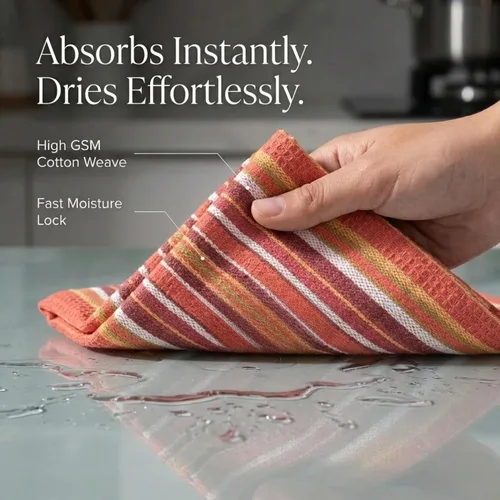 Miniatura 165 de Urban Villa Toallas de cocina 100% algodón para cocina (juego de 6) 20"x30" toallas de cocina altamente absorbentes, juego de ropa de cocina