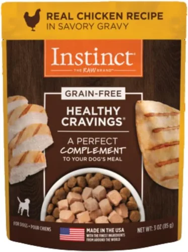 Miniatura 9 de Instinct Healthy Cravings - Alimento húmedo natural para perros, receta sin granos, cordero real, bolsas de 3 onzas (paquete de 24)
