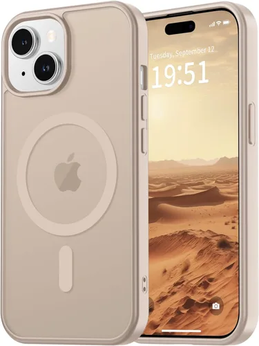 Miniatura 18 de vnnink para iPhone 12 y iPhone 12 Pro, funda de teléfono celular translúcida con protección contra caídas de grado militar, mate magnética