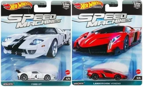 Miniatura 2 de Hot Wheels Car Culture 2023 Máquinas de Velocidad Paquete Completo de 5 Vehículos Fundidos de la Serie FPY86-959A
