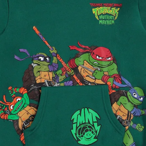 Miniatura 6 de Teenage Mutant Ninja Turtles Conjunto de sudadera con capucha y pantalones deportivos para niños pequeños y grandes, tallas 4-20