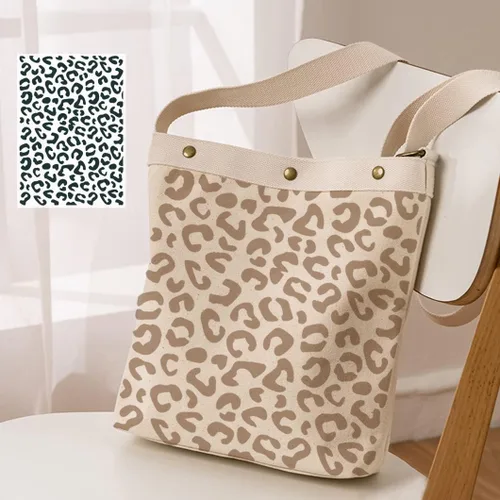 Miniatura 4 de Rolin Roly 12 plantillas de pintura de leopardo, plantillas de impresión de piel de animal, plantillas de pintura a rayas reutilizables para dibujar