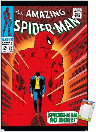 Miniatura 12 de Trends International Marvel Comics Amazing Spider-Man #50 - Póster de pared, 22.4 pulgadas de largo x 14.7 pulgadas, versión enmarcada en madera