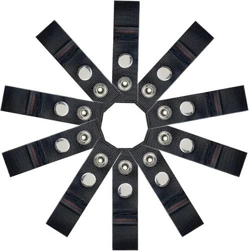 Miniatura 2 de Extensor a presión de cubierta de barco para lona de barco, extensiones de cubierta de barco, negro, tamaños de extensión de 1 pulgada – Bucles