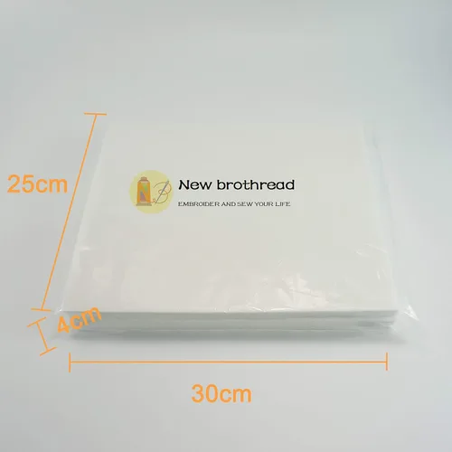 Miniatura 2 de New Brothread - Estabilizador de bordado desprendible para máquina de bordar, 8"x8" - 100 hojas precortadas - Peso mediano 2.5 onzas - Compatible