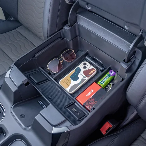 Miniatura 13 de PIMCAR Organizador de consola central para Chevy Silverado 1500/GMC Sierra 1500 2019-2022 y Silverado/Sierra 2500HD/3500HD 2020-2023 Solo asientos