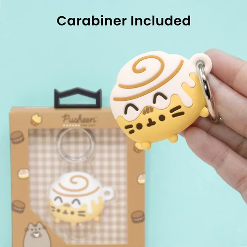 Miniatura 2 de iFace x Pusheen Café Series Funda protectora de silicona [compatible con Apple AirTag] [Bonita funda de personajes]