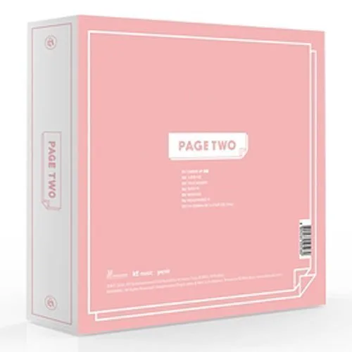 Dos páginas dos segundo álbum de fotos en color rosa con diseño de guirnalda de CD y soporte para tarjeta de fotos KPOP sellado