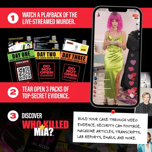 Miniatura 4 de What DO You Meme? Quién mató a Mia: un moderno juego de misterio de asesinato Juegos de resolución de crímenes verdaderos para adultos, averigua