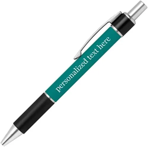 Miniatura 18 de Bolígrafo personalizado – Nombre o mensaje personalizado – Colores o impresiones – Regalo de papelería, suministros para la escuela de negocios