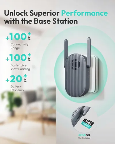 Miniatura 6 de BOTSLAB Cámara de timbre de video inalámbrico de 5 MP, vista de 180° de la cabeza a los pies, detección de movimiento AI, modo VR, funciona