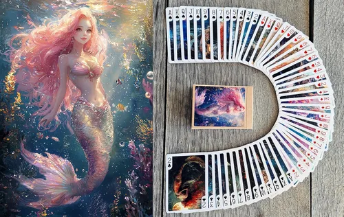 Miniatura 6 de Naipes de elegancia eduardiana (baraja de póquer 54 cartas todas diferentes) Hermosas damas con sombreros románticos vestidos salones y escenas
