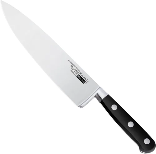Miniatura 10 de Cooks Standard Juego de cuchillos clásicos para carne, acero inoxidable de alto carbono, mango ergonómico, 6 piezas, color negro