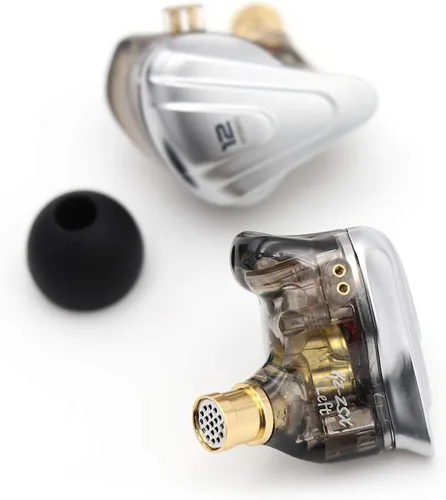 Miniatura 2 de Linsoul KZ ZSX - Audífonos intraurales híbridos de alta fidelidad, 5BA+1DD, con 6 controladores, placa frontal de zinc y cable extraíble de 2 pines