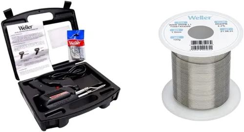 Miniatura 4 de Weller D650PK Kit de pistola de soldadura industrial con alambre de soldadura Weller, diámetro: 0.031 in / 0.039 pulgadas, peso: 3.53 oz / 3.527