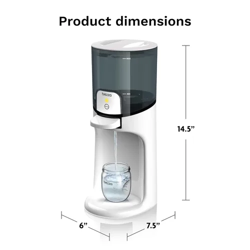 Miniatura 8 de Baby Brezza Calentador instantáneo de biberones – Calentador de agua rápido que dispensa al instante 24/7 en 3 temperaturas, blanco (Paquete de 2)