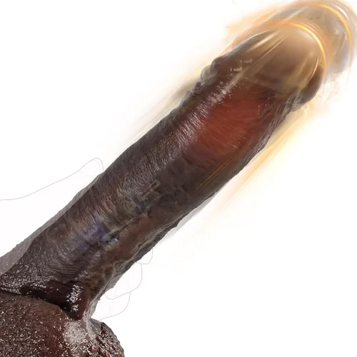 Consolador vibrador negro de empuje rápido con 3 velocidades de empuje y 9 vibraciones, consoladores de silicona realistas para estimulación anal