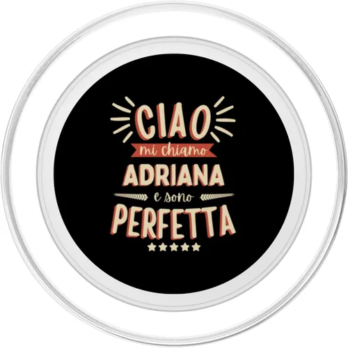 Miniatura 2 de Adriana Idea Regalo Personalizzata Amica Nome Divertente PopSockets MagSafe PopGrip for iPhone