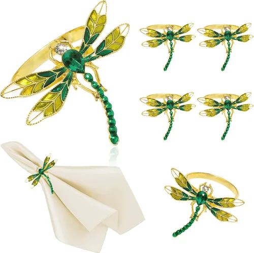 Miniatura 14 de Juego de 8 servilleteros de girasol, juego de 8 servilleteros de abejas y flores, para fiesta de primavera, jardín, boda, baby shower, comedor