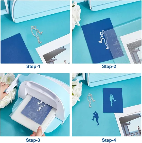 Miniatura 3 de BENECREAT Plantillas de corte con temática de béisbol, plantillas de corte en relieve de metal para jugador de béisbol, herramientas de grabado