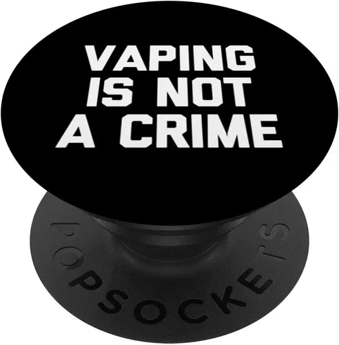 Vaping is Not A Crime Camiseta divertida y genial vape fumar vaping PopSockets intercambiables PopGrip