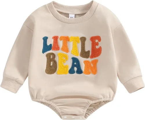 Miniatura 58 de FYBITBO Sudadera de cuello redondo para bebé niña y niño, mameluco de burbujas, camisa de manga larga, traje de San Valentín, ropa de otoño
