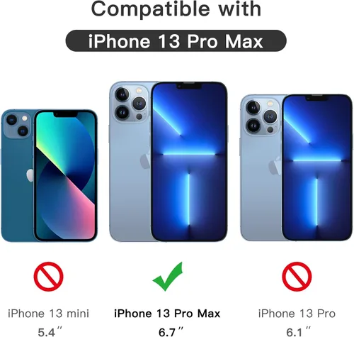 Miniatura 3 de JETech Protector de pantalla de cobertura completa para iPhone 13 Pro Max de 6.7 pulgadas, película de vidrio templado 9H, compatible con fundas