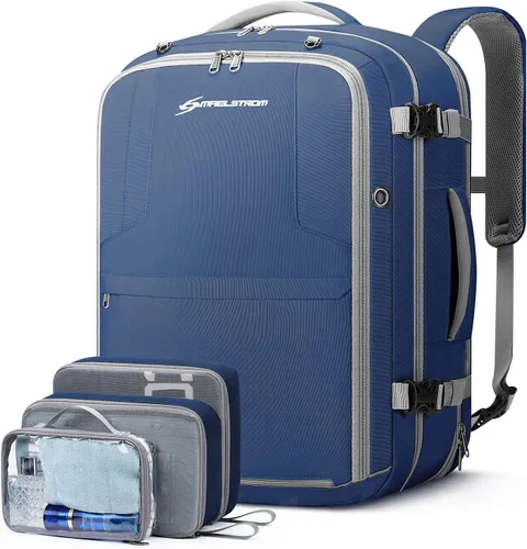 Miniatura 9 de Maelstrom Mochila de transporte de 40-50L, mochila de viaje grande para hombres y mujeres, mochila para laptop aprobada por la TSA de 17.3 pulgadas