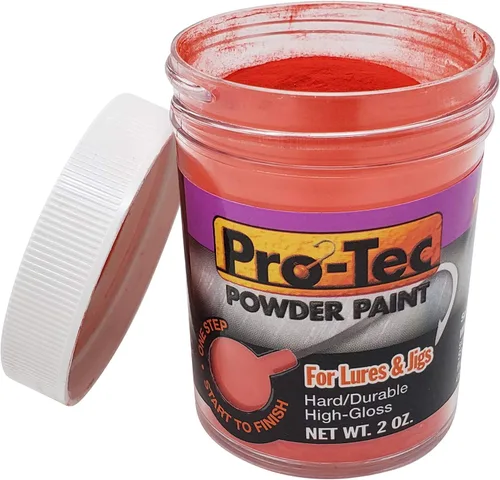 Miniatura 26 de Pro-Tec Pintura en Polvo para Jigs y Señuelos, Pintura para Señuelos de Pesca de Cabeza de Jig Resplandor verde brillante