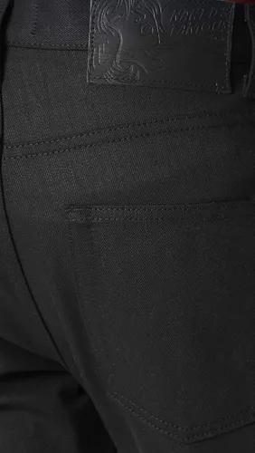 Miniatura 5 de Naked & Famous Denim Easy Guy-Solid Black Selvedge para hombre