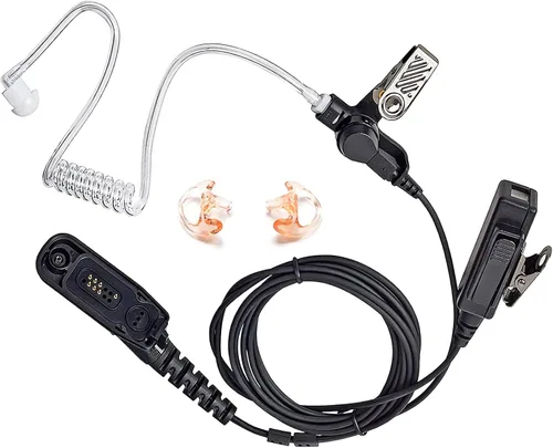 Miniatura 9 de HYS Auricular de vigilancia de 2 vías de radio de bobina acústica para Motorola XPR 6000 XPR6500 XPR6550 XPR 7000 XPR 7550 XiR-P8200 XiR-P8268 Beige
