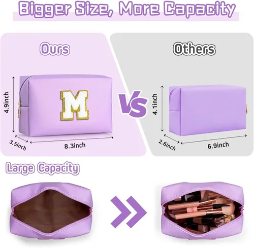 Miniatura 2 de TOPEAST - Bolso de maquillaje para mujer, Púrpura, K
