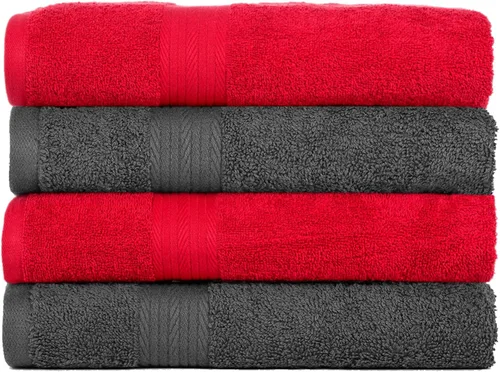 Miniatura 59 de Ample Decor Juego de 12 toallas de baño de 600 GSM, 100% algodón, 4 toallas de baño, 4 toallas de mano, 4 paños de lavado, absorbentes y suaves