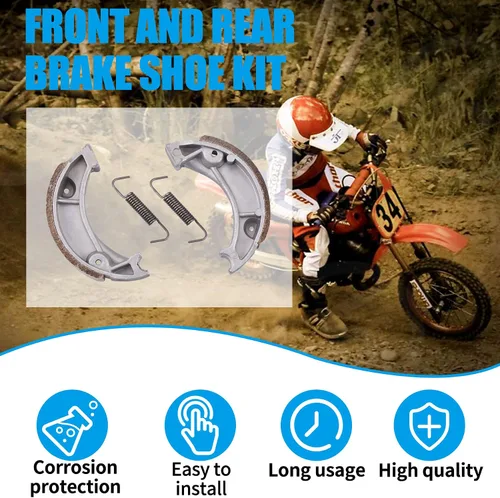 Miniatura 4 de JINGKE Kit de zapatas de freno delanteras y traseras para Honda CR60 XR70 CRF70F CR80 XR80 CRF80F XR100R CRF100F