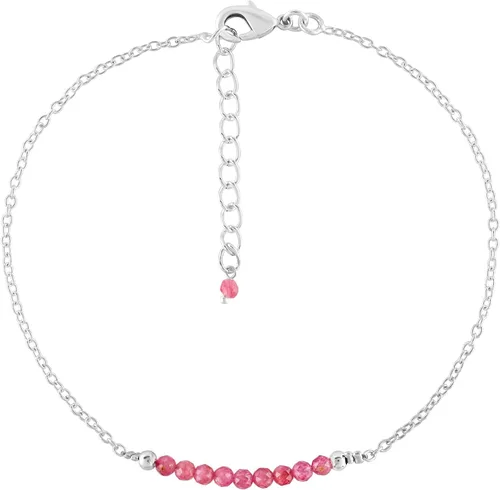 Miniatura 14 de YANARA Pulsera de tobillo para mujer, piedra de nacimiento natural, cuentas de piedras preciosas, tobillera delicada hecha a mano de 9 pulgadas +