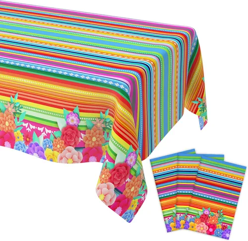 Miniatura 14 de Decoraciones para Fiestas de Fútbol, Paquete de 2 Manteles de Plástico para Fútbol (54x108 Pulgadas), Cubiertas de Manteles Rectangulares