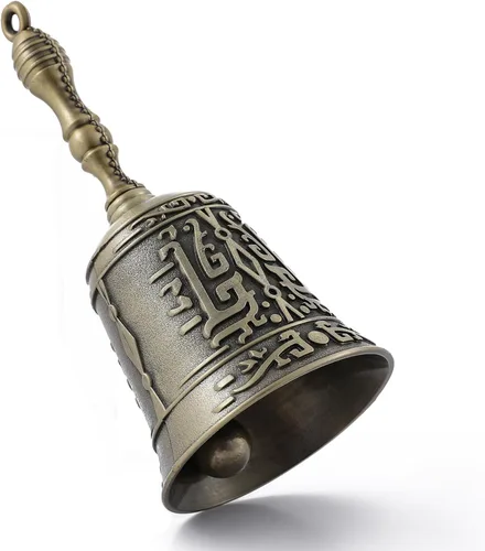 Campana de llamada de latón macizo súper fuerte para tocar en la boda, campanas de mano de nuevo estilo para personas mayores, campanas de mano para