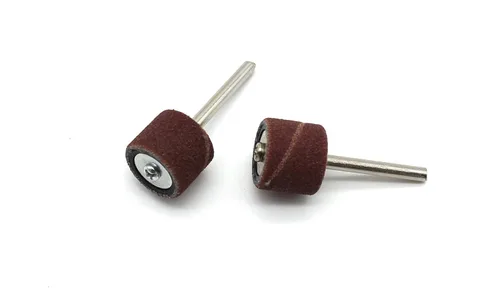 Miniatura 3 de TMAX 10 piezas de 1/2 pulgadas de goma para tambor de arena, vástago de 1/8 pulgadas para herramientas rotativas Dremel