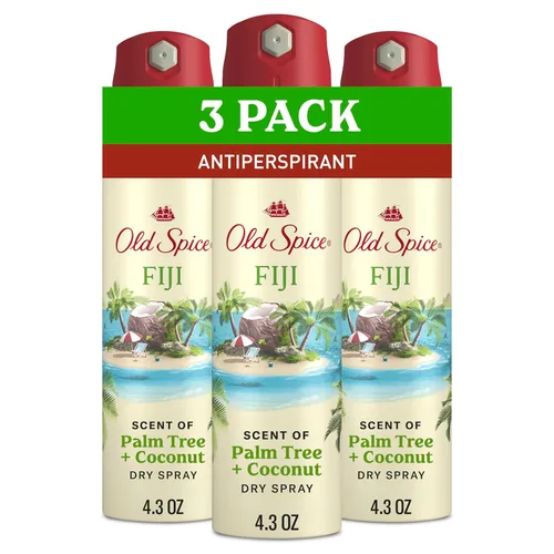 Old Spice Dry Spray Desodorante antitranspirante para hombres, frescura 24/7, protección 24/7 sudor y olor, suave para la piel con acondicionadores