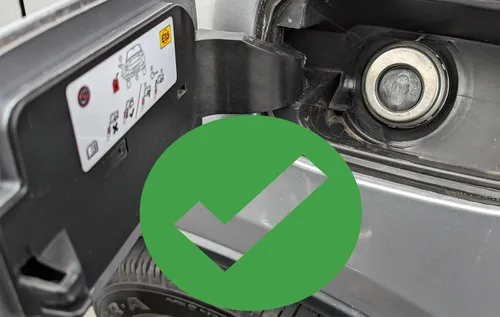 Miniatura 4 de Cubierta antipolvo para puerto de combustible sin tapa, compatible con vehículos Dodge, Ram y Chrysler, protege los sistemas de gas sin tapa