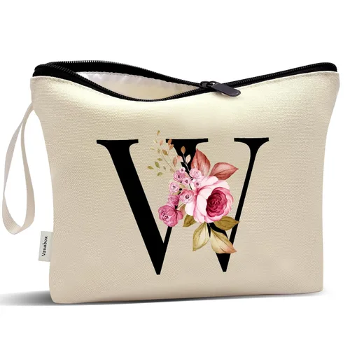Miniatura 179 de Vavabox A-Z Bolsa de Maquillaje Personalizada, Regalos de Cumpleaños para Mujeres y Mamá, Regalos para la Mejor Amiga, Bolsa de Cosméticos