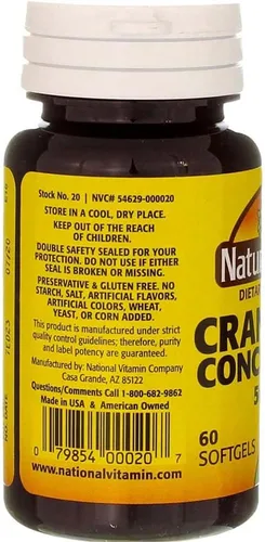 Miniatura 5 de Nature's Blend Concentrado de Arándano 500 mg 60 Sgels